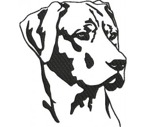 Stickdatei - Ridgeback Silhouette